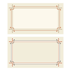 Vector art deco invitation cards.