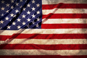 United States of grunge America flag