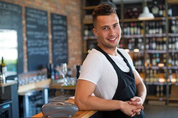 Man working at cafe
