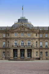 Fototapeta na wymiar Neues Schloss (New Castle). Palace of the 18th century in baroque style in Germany, Stuttgart