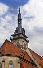 Stiftskirche church in Stuttgart in Germany..