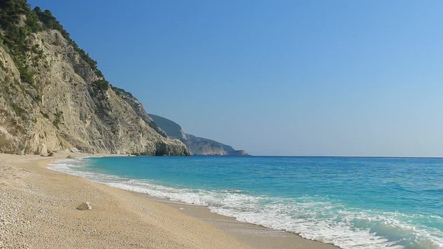 Egremni beach at Lefkada  Ionion sea  Greece