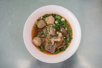 Meat noodle, Thai food, chinese food