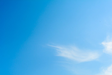 blue sky white cloud on air