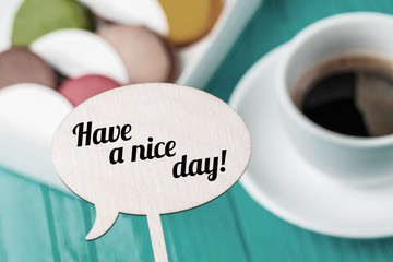 Wishes on topper ,cake ,coffee