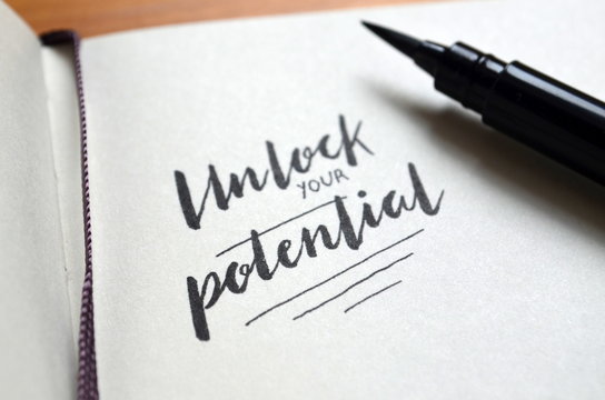 UNLOCK YOUR POTENTIAL Motivational Quote