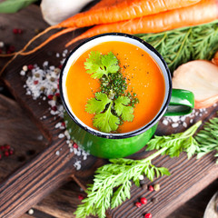 Carrot cream soup