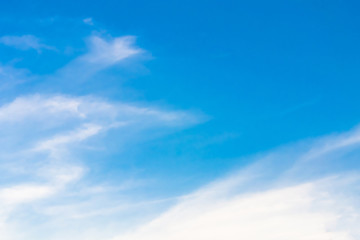 Air clouds in the blue sky.