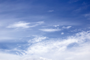 blue sky background with tiny clouds