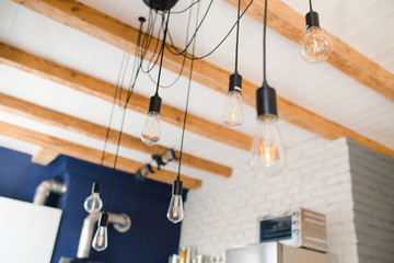 Light bulbs in the modern kitchen
