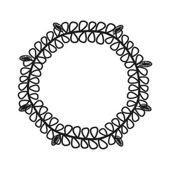 Hand drawn wreath. Floral design