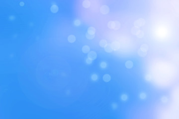 Beautiful bokeh on Color blue background represent meaning of peaceful and relax on summer holiday.