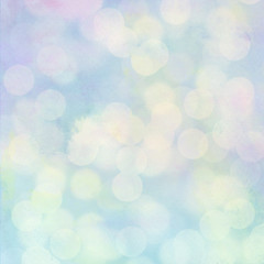 Bokeh light on pastel watercolor background