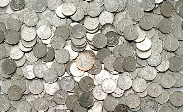 One Euro on Czech Crones