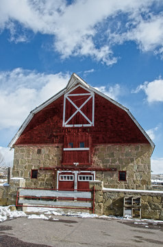 Stone Barn at Holy Cross Abbey in Canon City, Colorado
