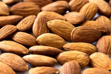 Many of apricot kernels full screen