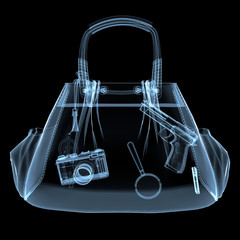 x-ray of handbag