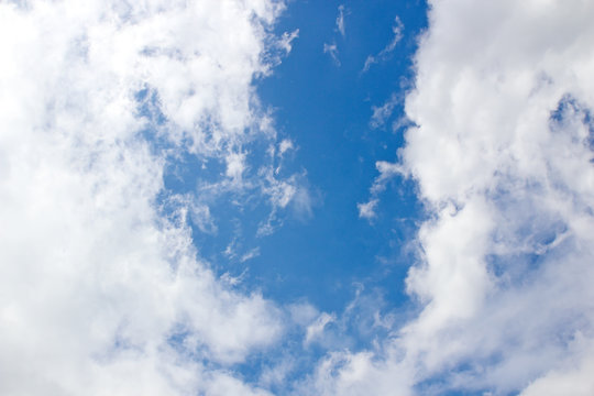 blue sky with clouds background, texture.