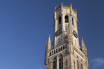 Fototapeta na wymiar Top of the Belfry of Bruges