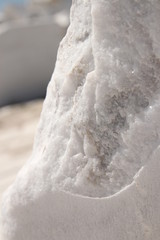 a part of marble in an extracting plant