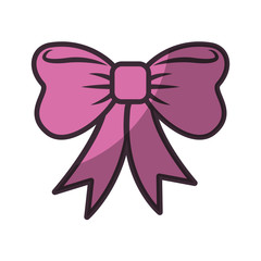 Decorative bow symbol icon vector illustration graphic design
