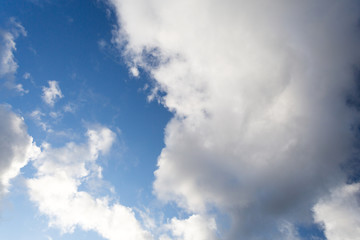 Clouds with blue sky backgrounds 