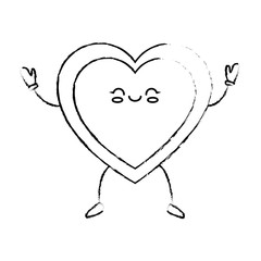 Heart and love cartoon icon vector illustration graphic design