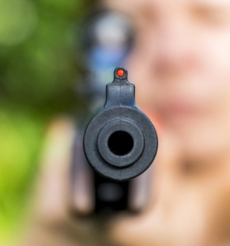 przyrząd celowniczy długiej broni, karabinek lufa