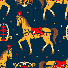 Retro circus pattern