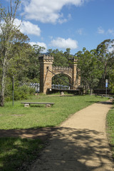 Fototapeta na wymiar Hampden Bridge (Kangaroo Valley)