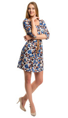 Young woman isolated