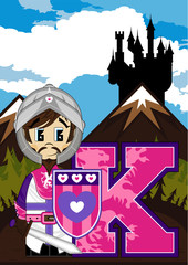 K is for Knight Learning Illustration