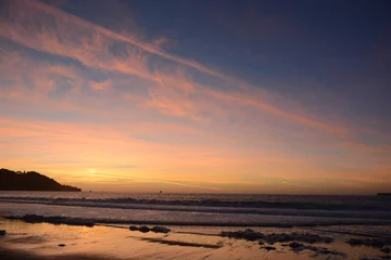 Photo sur Plexiglas Plage de Baker, San Francisco Sunset from Baker Beach in San Francisco California near Golden Gate Bridge, USA