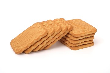 Cookies with white cream filling