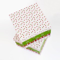 Gift box in various angles on a white background