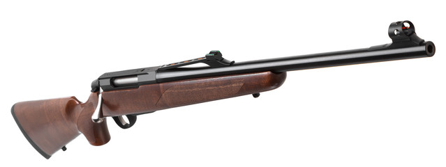 Gun rifle isolated on white