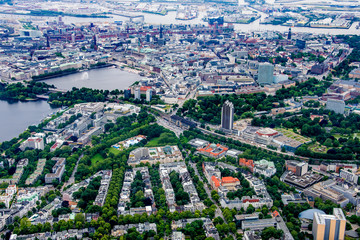 Hamburg, Germany - Panorama from above