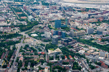 Obraz premium Hamburg, Germany - Panorama from above