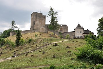 Fototapeta premium ruin castle , Landstejn, Czech republic,Europe