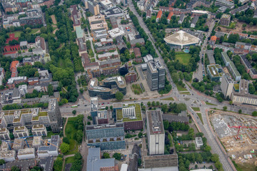 Naklejka premium Hamburg, Germany - Panorama from above