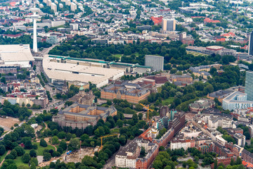 Fototapeta premium Hamburg, Germany - Panorama from above