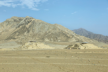 Ancient city of Caral, UNESCO world heritage site, Peru
