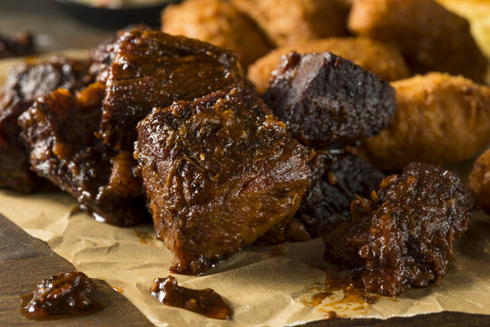 Slow Smoked Brisket Burnt Ends Barbecue
