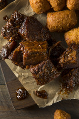 Slow Smoked Brisket Burnt Ends Barbecue