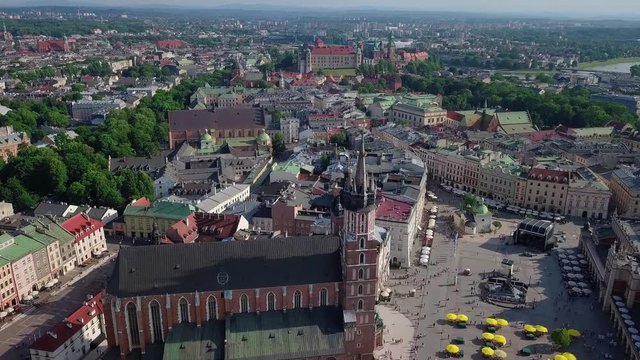 Cracow old town video