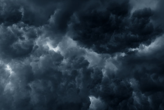 Stormy rain clouds background