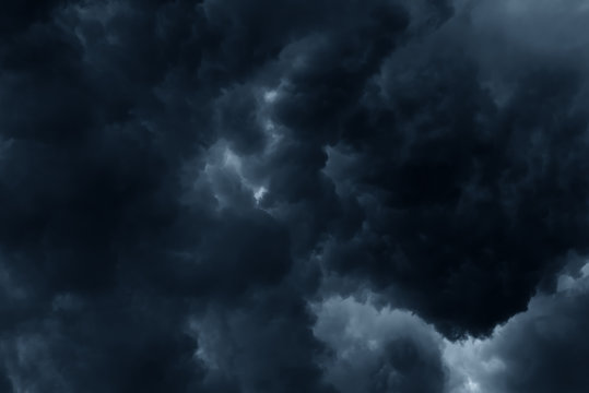 Stormy rain clouds background