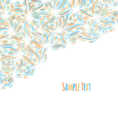 Hand drawn pattern background.