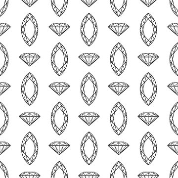 Diamond Seamless Pattern Vector