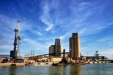 Sea trading port activities